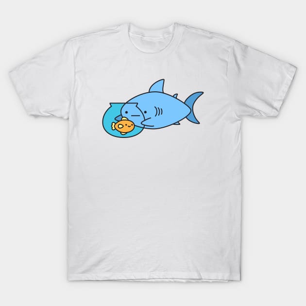 Pancake Shark T-Shirt by Robot Dance Battle